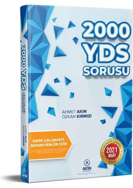 2000 YDS Sorusu - Ahmet Kitabı ile Sınava Güçlü Bir Hazırlık Süreci