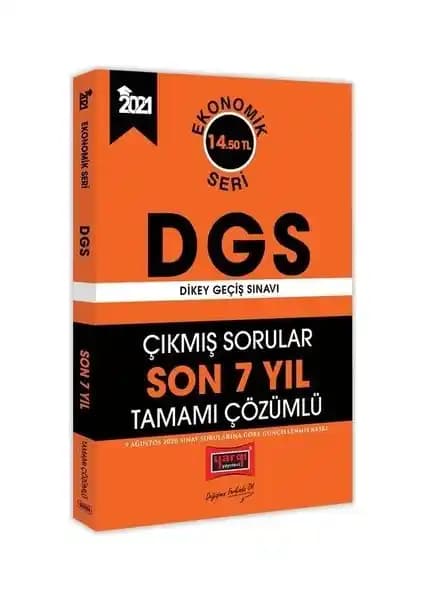 2021 DGS Son 7 Yıl Çözümlü Soru Bankası Yargı Yayınları