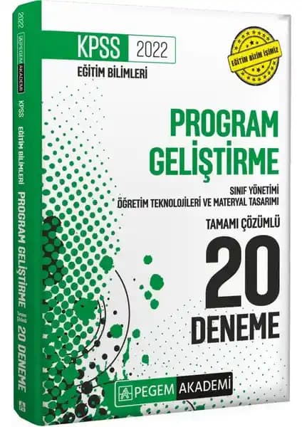 2022 KPSS Eğitim Bilimleri Tamamı Çözümlü Deneme Seti Pegem Akademi