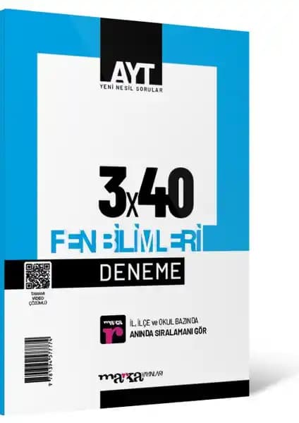 2025 AYT Fen Bilimleri 3x40 Deneme Seti Sınav Hazırlık ve Pratik İçin Güncel Kaynak