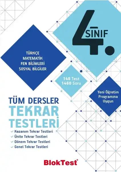 4. Sınıf Tüm Dersler Tekrar Testi: Öğrenciler ve Öğretmenler İçin Kapsamlı Kaynak