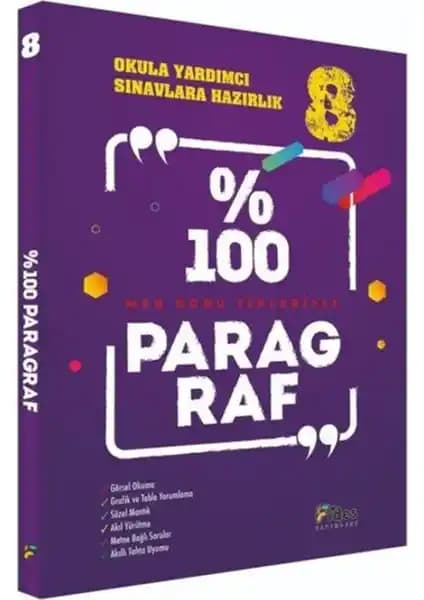 6.7.8. Sınıflar İçin Güncel %100 Paragraf Kitabı Eğitimde Temel Kaynak