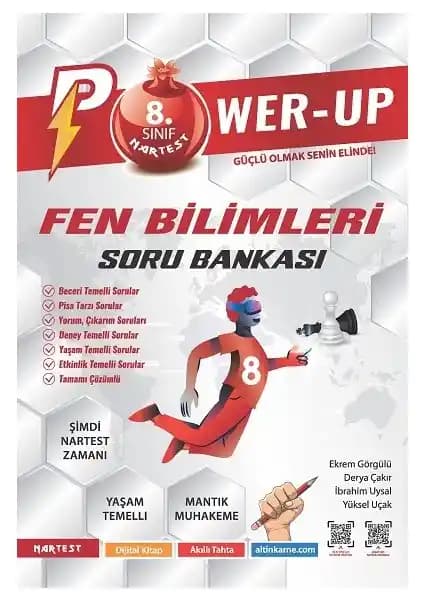 8. Sınıf Power-Up Fen Bilimleri Soru Bankası Güncel Müfredat ve Detaylı Çözüm İmkanıyla