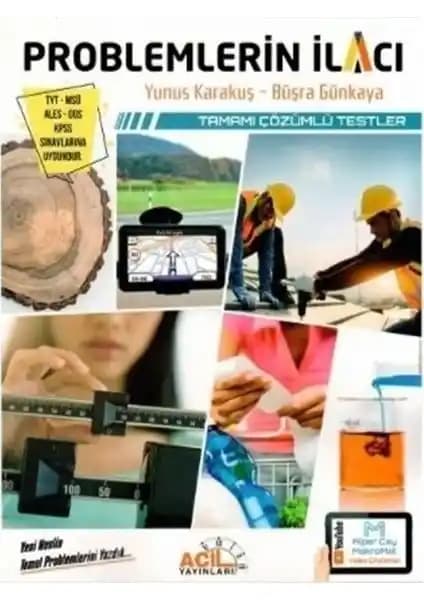 Acil Yayınları Problemlerin İlacı Tamamı Çözümlü Testler Sınava Hazırlık Kaynağı