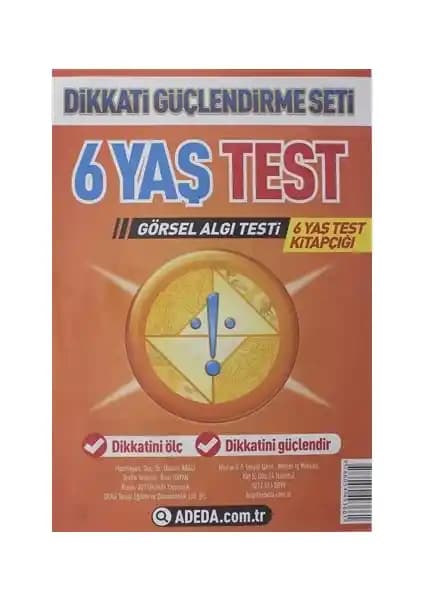 Adeda DGS 6 Yaş Görsel Algı Testi: Çocukların Dikkat ve Zeka Gelişimini Değerlendirme