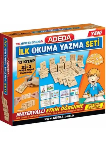 Adeda İlk Okuma Yazma Seti Çocukların Temel Okuma ve Yazma Becerilerini Geliştirir