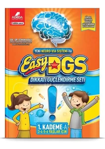 Adeda Yayıncılık EASY Dikkati Güçlendirme Seti 3-6 Yaş Çocuklar İçin Eğitim Aracı