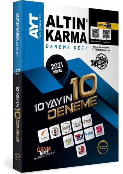 Altın Karma Yayınları 2021 AYT 10 Deneme Seti ile Sınava Etkili Hazırlık Rehberi