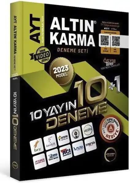 Altın Karma Yayınları AYT 2023 Sınav Hazırlık Kitabı Güncel İçerik ve Denemelerle