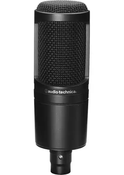 Audio-Technica At2020 Geniş Diyaframlı Kondanser Mikrofonu Profesyonel Ses Kaydı İçin
