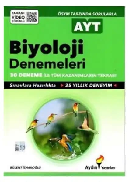AYT Biyoloji 30'lu Deneme Sınavı Ay<dı>n Yayınları ile Güçlü Sınav Hazırlığı