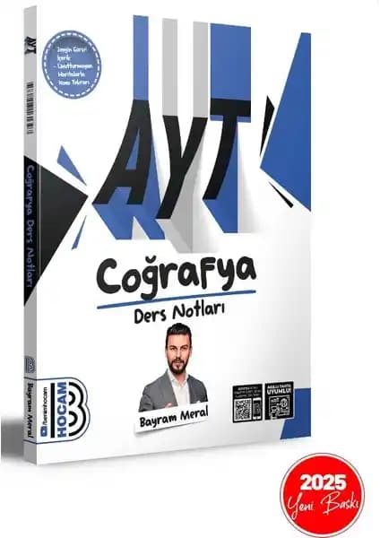 Benim Hocam Yayınları Coğrafya Ders Notları 2025 AYT Sınavına Hazırlık İçin Güncel ve Kapsamlı Kaynak