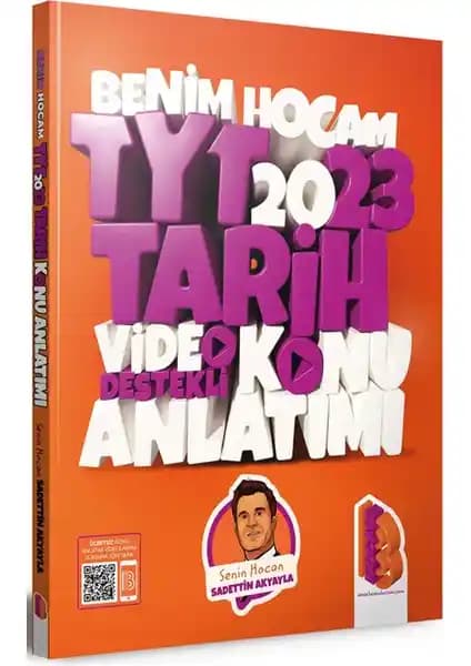 Benim Hocam Yayınları TYT 2023 Tarih Video Destekli Eğitim Kitabı İncelemesi