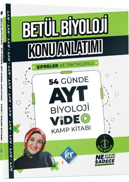 Betül Biyoloji Konu Anlatımı 54 Günde AYT İçin Etkili ve Detaylı Öğrenme Kaynağı