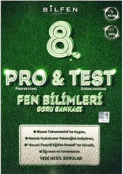 Bilfen 8. Sınıf Fen Bilimleri Pro&Test Soru Bankası Güncel Müfredatla Sınava Hazırlık