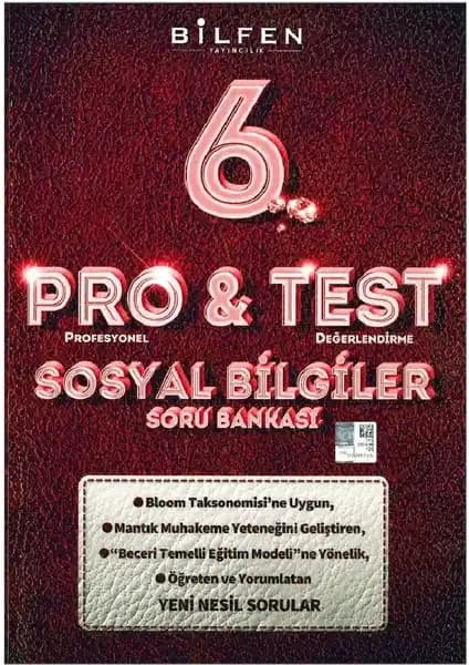 Bilfen Yayınları 6. Sınıf Sosyal Bilgiler Pro&Test Soru Bankası Güncel ve Kapsamlı Eğitim Kaynağı