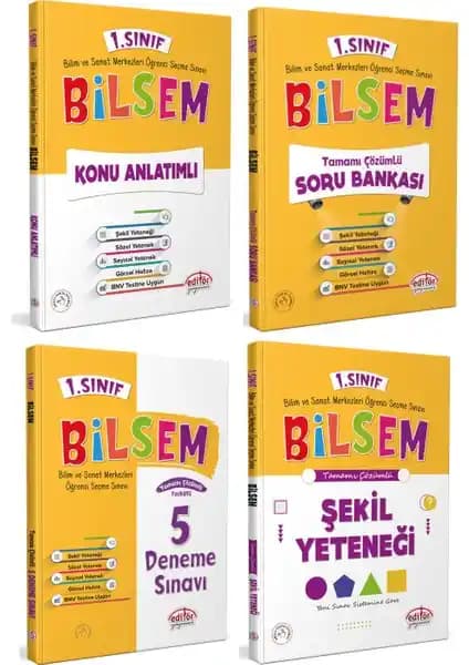 Bilsem 1. Sınıf Hazırlık Seti: Temel Eğitim İçin Kapsamlı ve Güncel Materyal