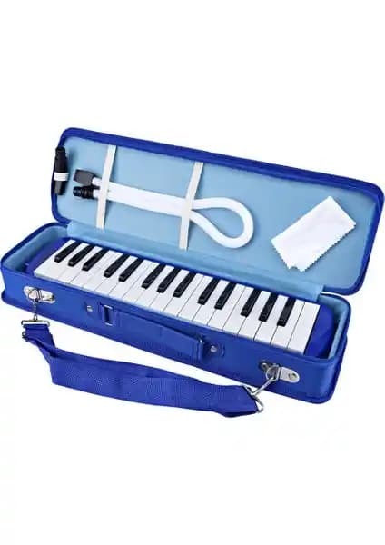Brons Melodika 32 Tuşlu Mavi Enstrüman: Müzik Öğrenenler İçin Dayanıklı ve Kullanışlı