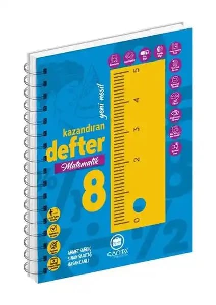 Çanta Yayınları 8. Sınıf Matematik Kazanımlarını Destekleyen Kullanışlı Defter Özellikleri
