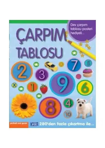Çocuklar İçin Eğitici ve Görsel Çarpım Tablosu Kitabı Parıltı Yayınları