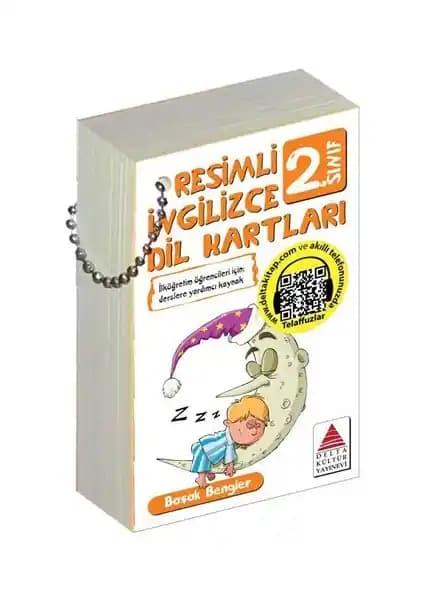 Delta Kültür Yayınevi Resimli İngilizce Dil Kartları 2. Sınıf Öğrencileri İçin Eğitim Kaynağı