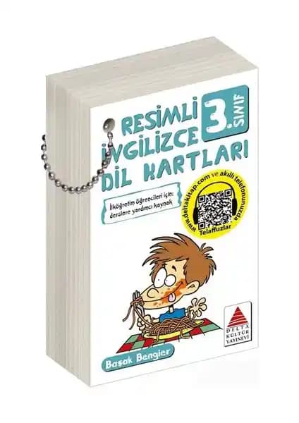 Delta Kültür Yayınevi Resimli İngilizce Dil Kartları 3. Sınıf için Eğitici ve Görsel Destekli Öğrenme Aracı