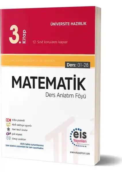 Eis Yayınları YKS Matematik 3 Kitabı DAF: Güncel ve Kapsamlı Sınava Hazırlık Kaynağı