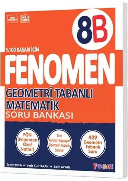 Gama Fenomen 8. Sınıf LGS Geometri Soru Bankası - Kapsamlı ve Kaliteli Eğitim Kaynağı