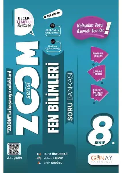Günay Yayınları 8. Sınıf LGS Fen Bilimleri Soru Bankası Detaylı İçerik ve Pratik Çözümler