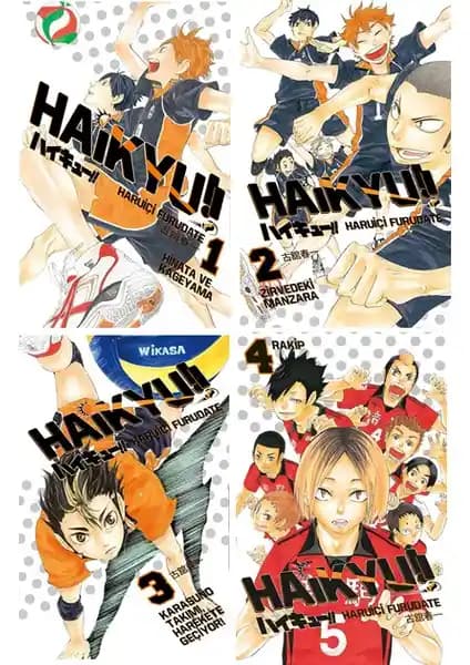 Haikyu 1-2-3-4 Ciltler Seti Spor ve Dostluk Temalı Manga Koleksiyonu