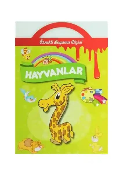 Hayvanlar Temalı Öğretici ve Eğlenceli Boyama Kitabı Çocuklar İçin Uygun
