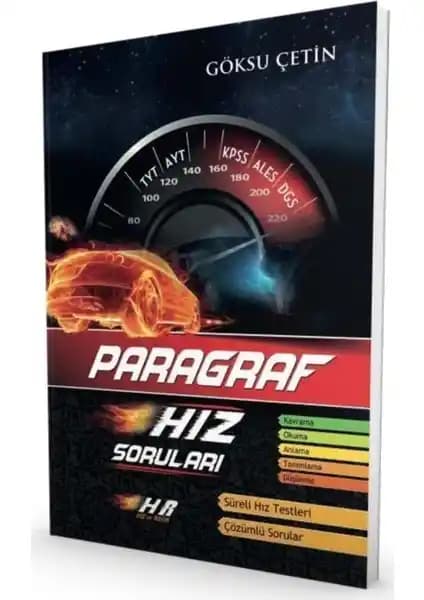 Hız ve Renk Yayınları Paragraf Hız Soruları Sınavlara Hazırlık ve Zaman Yönetimi İçin
