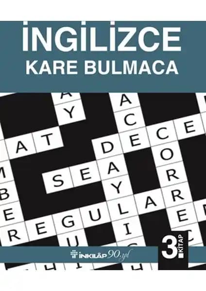 İnkılap Kitabevi İngilizce Kare Bulmaca 3. Kitap: Eğlenceli ve Eğitici Dil Öğrenme Aracı
