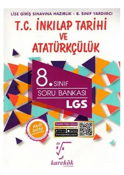 Karekök Yayıncılık 8. Sınıf LGS İnkılap Tarihi Soru Bankası Güncel ve Kapsamlı Kaynak
