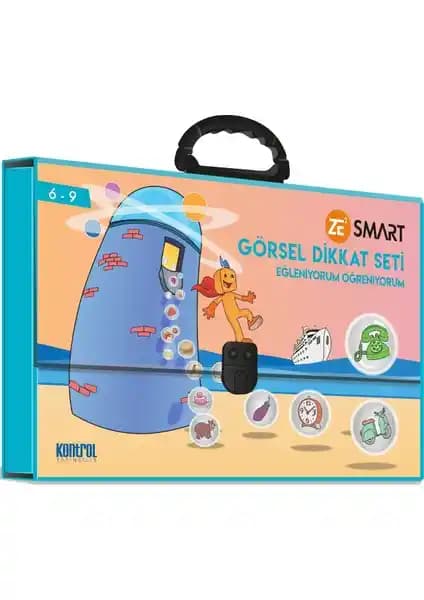 Kontrol Yayıncılık ZE2 6-9 Yaş Görsel Dikkat Seti Çocukların Zeka ve Dikkat Gelişimine Katkı Sağlar