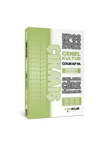 KPSS 2022 Coğrafya Tamamı Çözümlü Çıkmış Sorular Kitabı Sınava Hazırlık İçin Güvenilir Kaynak