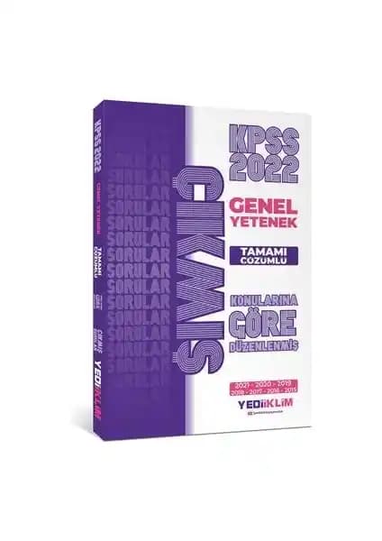 KPSS 2022 Genel Yetenek Tamamı Çözümlü Soru Bankası Yediiklim Yayınları