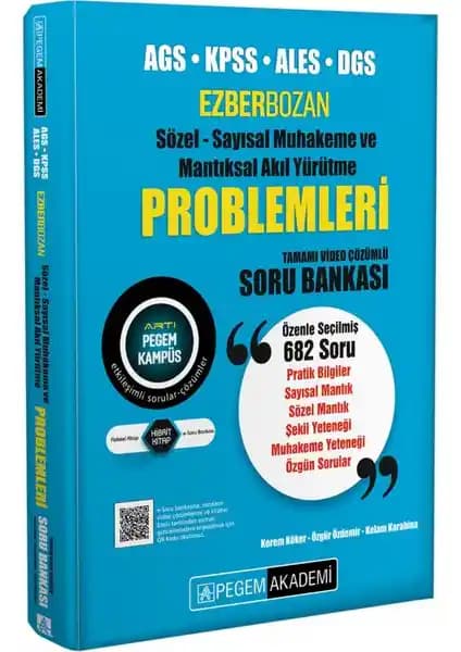 KPSS ALES DGS İçin Ezberbozan Sözel ve Sayısal Mantık Problemleri Soru Bankası İncelemesi