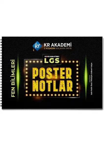 KR Akademi LGS Fen Bilimleri Poster Notları Seti: Görsel ve Pratik Öğrenme İçin Etkili Kaynak