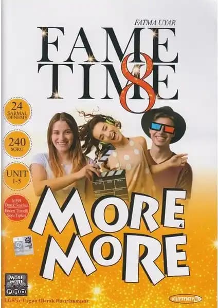 Kurmay Yayınları 8. Sınıf More and More Fame Time Sarmal Deneme Kitabı 2024