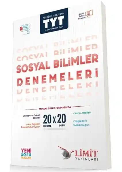 Limit Yayınları TYT Sosyal Bilimler Denemeleri Seti Öğrenciler İçin Güncel ve Pratik Çalışma Kaynağı