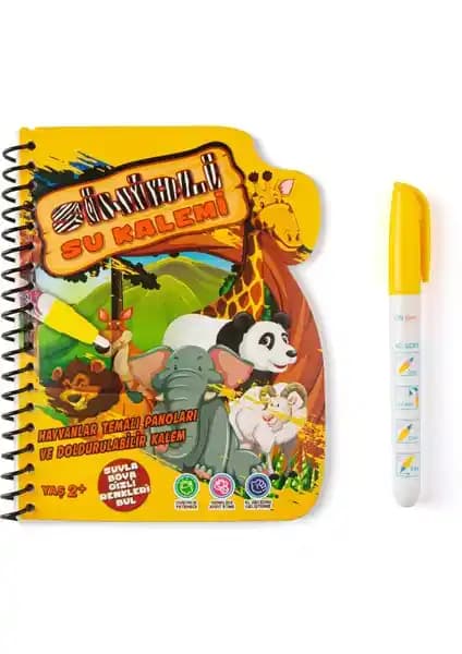 Magic Water Painting Orman Alemi: Çocuklar İçin Eğlenceli ve Tekrar Kullanılabilir Boyama Kitabı