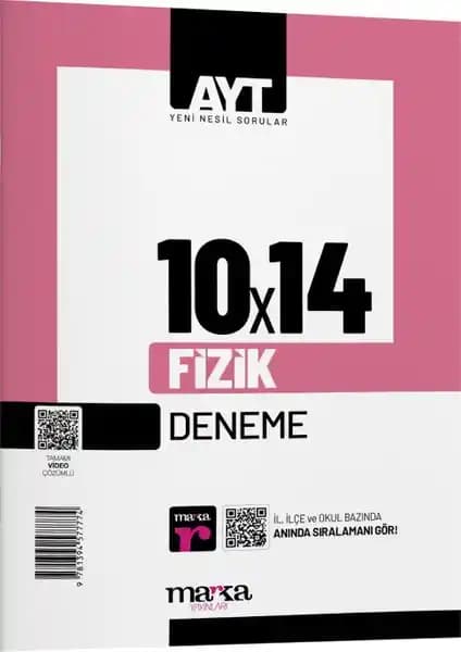 Marka Yayınları 2025 AYT Fizik 10 Deneme Tamamı Video Çözümlü Sınav Hazırlık Kaynağı