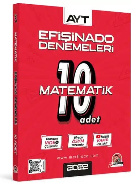 Mert Hoca Yayınları 2023 AYT Efişinado Matematik Denemeleri – 10’lu Set Sınava Hazırlık İçin Uygun