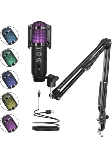 Midex REGARD RGB Set USB Mikrofonu İncelemesi Profesyonel ve Estetik Tasarım