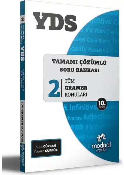 Modadil YDS Tamamı Çözümlü Soru Bankası Serisi 2 Suat Gürcan ile YDS Hazırlık Rehberi