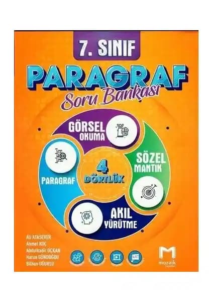 Mozaik Yayınları 2025 7. Sınıf Paragraf Soru Bankası Güncel ve Kapsamlı Kaynak