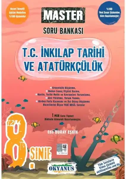 Okyanus Yayınları 8. Sınıf İnkılap Tarihi ve Atatürkçülük Soru Bankası Güncel Sınavlara Uygun