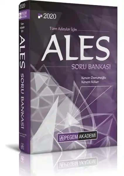 Pegem Akademi 2020 ALES Soru Bankası: Güncel Sistemle Etkili Sınav Hazırlık Kaynağı