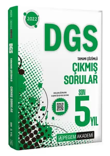 Pegem Akademi 2022 DGS Tamamı Çözümlü Soru Kitabı Güncel İçerik ve Pratik Fırsatlar